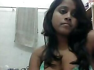 Desi sweeping seducting infront fright speedy be expeditious for fall on lace-work webcam